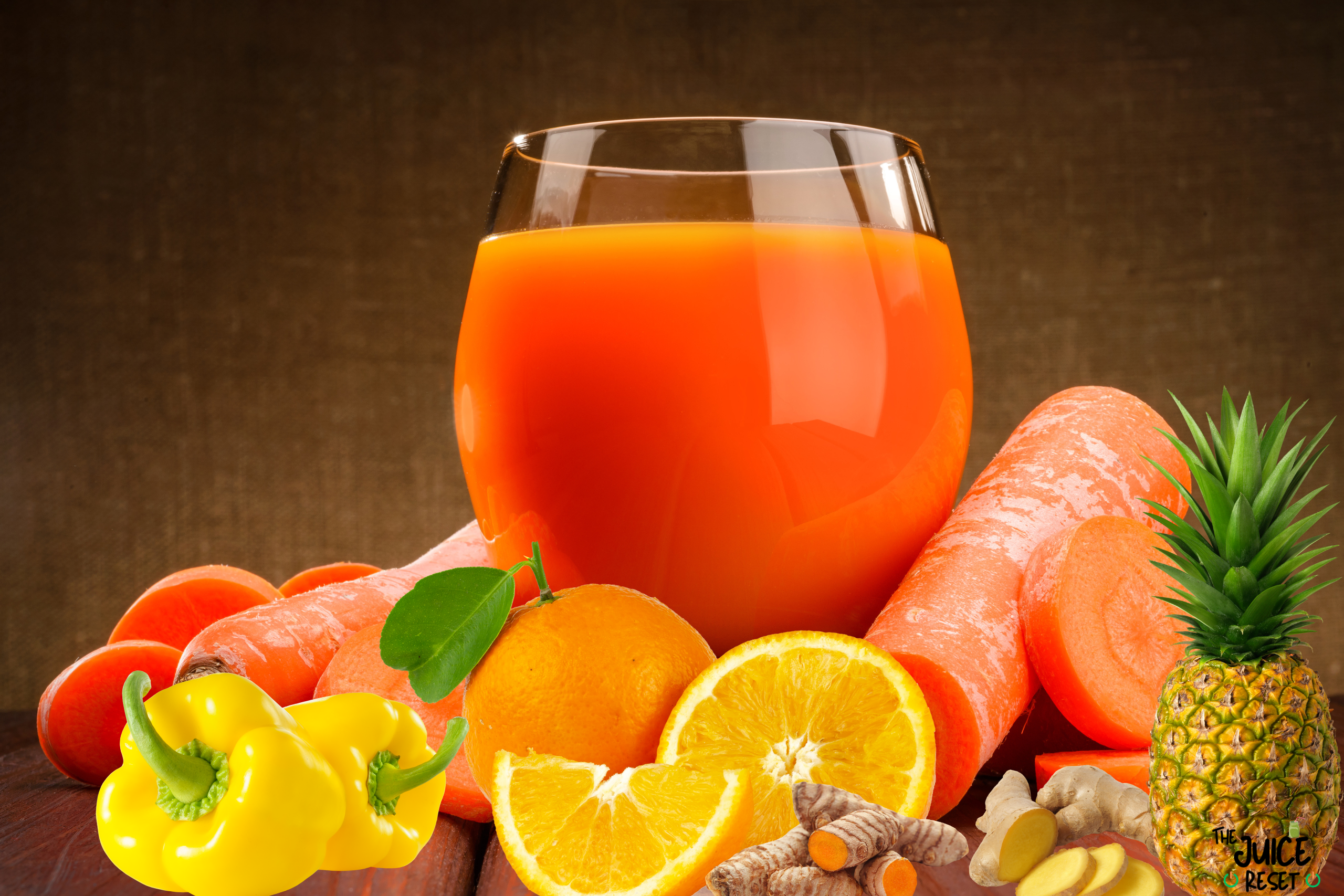 Orange, Carrot, and Pineapple Spice Immunity Juice